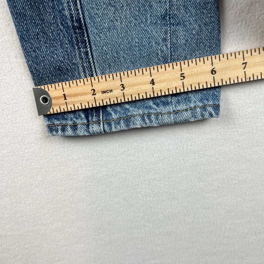 Pacsun Slim Taper Mens Jeans 28x30 RUN‎ SMALL Colorblock Denim 90s Patchwork - Picture 11 of 12